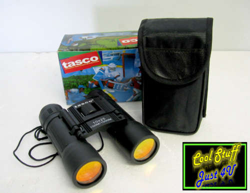 10 x 25mm TASCO OPTICS BINOCULAR WITH BELT POUCH  & HANGING SLING!!!