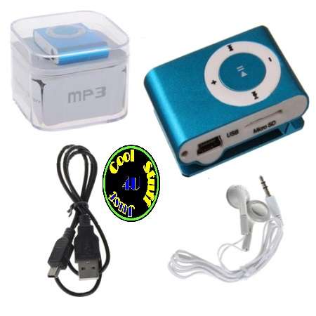 MINI MP3 PLAYER (Shuffle style) WITH CLIP METAL CASE - AWESOME GIFT!!!