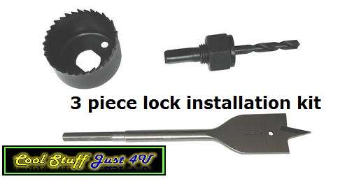 3 PIECES LOCK / IRONMONGERY INSTALLATION KIT!!!