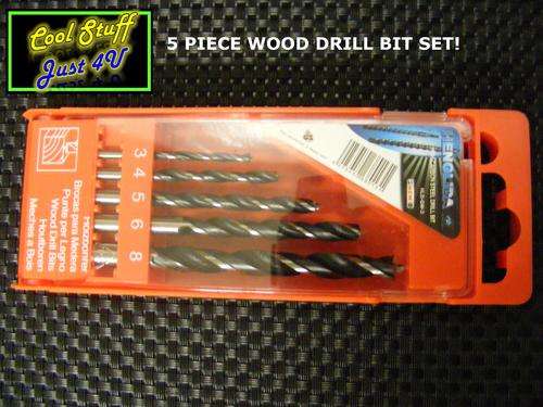5 PIECE WOOD DRILL BIT SET!!!
