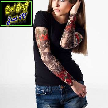 SET OF 2 SINGLE SPANDEX DESIGNED TATTOO SLEEVE!!!