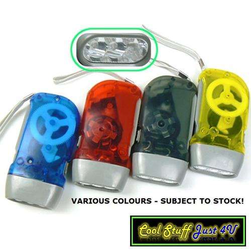 3 LED DYNAMO TORCH - BRIGHT & NO BATTERIES REQUIRED - AWESOME!!!