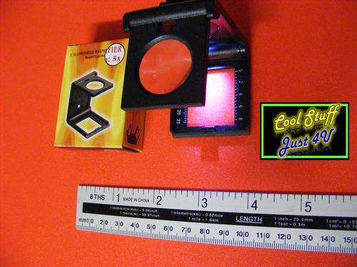 LED ILLUMINATED FIXED 5 X MAGNIFIER - VERY NICE INSTRUMENT!!!