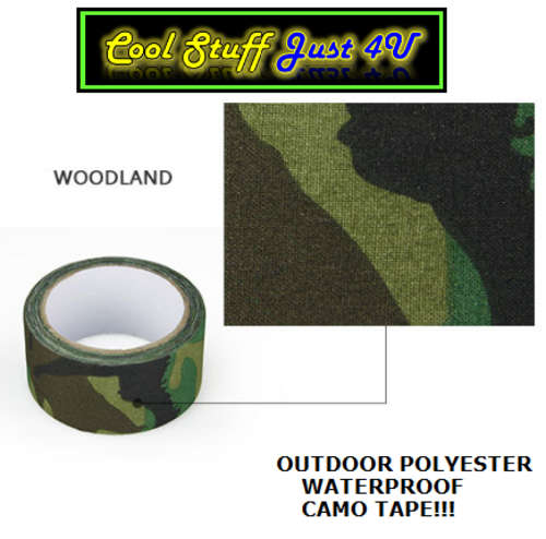 WOODLANDS CAMO - OUTDOOR POLYESTER WATERPROOF CAMO TAPE!!!