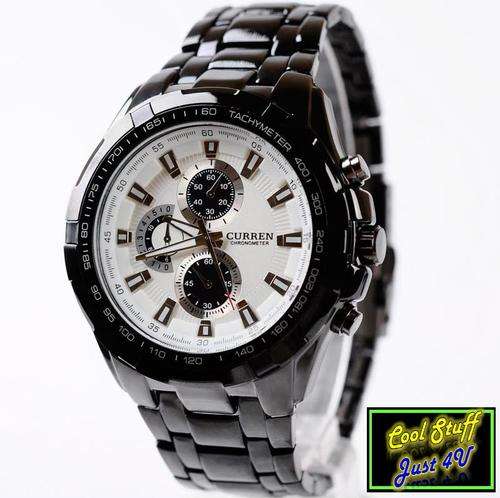 CURREN MILITARY MENS QUARTZ WRIST WATCH WITH STAINLESS STEEL STRAP!!!