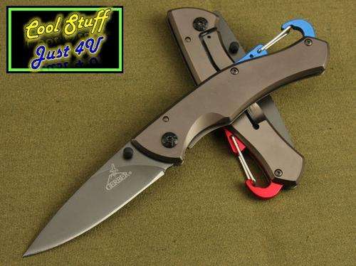THE X15 FOLDING KNIFE WITH MOUNTAIN CARABINER CLIP -AWESOME QUALITY!!!