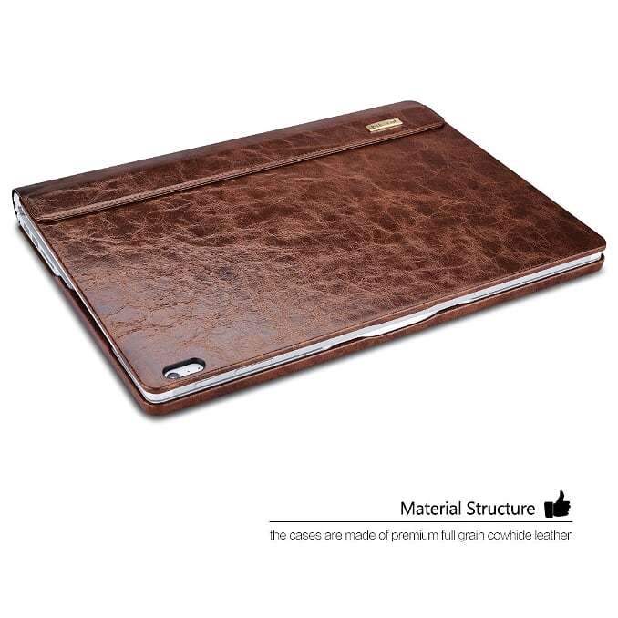 Microsoft Surface Book Genuine Leather Detachable Flip Case
