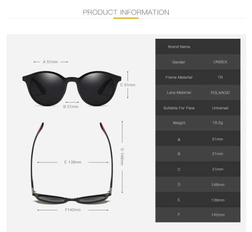 Chicago Sunglasses TR90 UV400 Polarized **LOCAL STOCK**