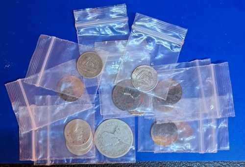 A. LOT OF OLD SILVER COINS  29 GRAMS