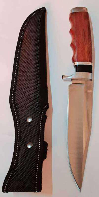 COLUMBIA HUNTING KNIFE STAINLESS STEEL OUTDOOR  *(*SA66 &SHEATH*)* (28CM) NEW???