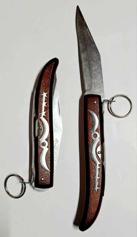 OKAPPI  FOLDING  KNIFE,  2×KNIVES 1BID WINS ALL 2 !!!! **NEW**