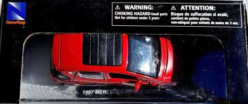 BOXED NEW RAY TOYS DIE CAST 1997 MERCEDES BENZ A CLASS PULL BACK ACTION SCALE 1:32 L10.5 CM?.
