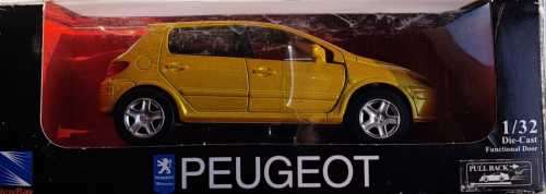 BOXED NEW RAY TOYS CRUISER COLLECTION DIE CAST PEUGEOT 307 PULL BACK ACTION SCALE 1:32 L12.5CM.