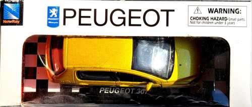 BOXED NEW RAY TOYS CRUISER COLLECTION DIE CAST PEUGEOT 307 PULL BACK ACTION SCALE 1:32 L12.5CM.