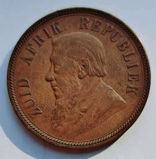 1898 ZAR PENNY ZUID-AFRIKA  REPUBLIEK KRUGER -COIN  MINTAGE ONLY 262,830 EXCELLENT?