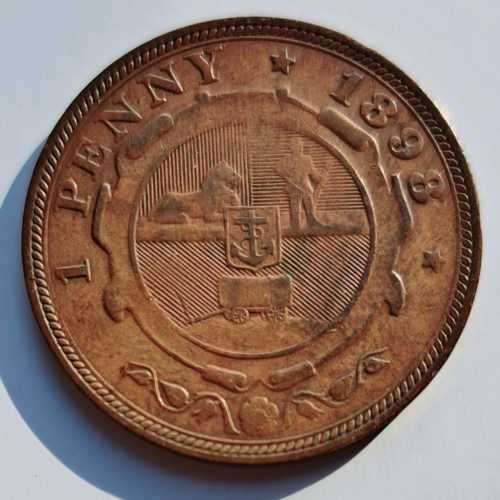 1898 ZAR PENNY ZUID-AFRIKA  REPUBLIEK KRUGER -COIN  MINTAGE ONLY 262,830 EXCELLENT?
