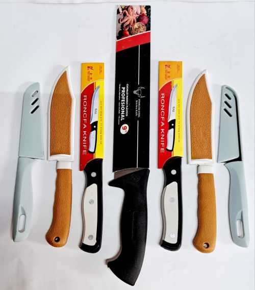 KITCHEN KNIFE  COMBO  7 × KNIVES FOR ONE BID. ?.