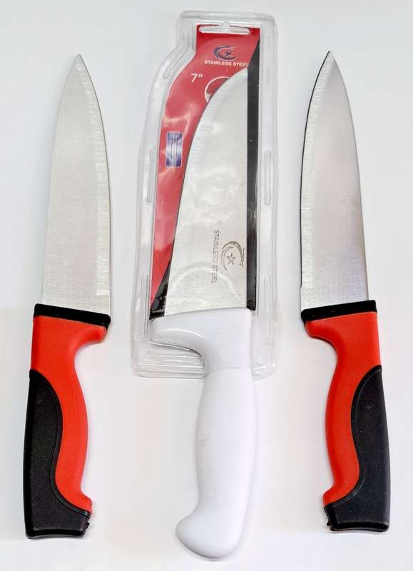 KITCHEN KNIFE  COMBO  3× KNIVES FOR ONE BID.  ( 30CM ×3 KNIVES ) !!