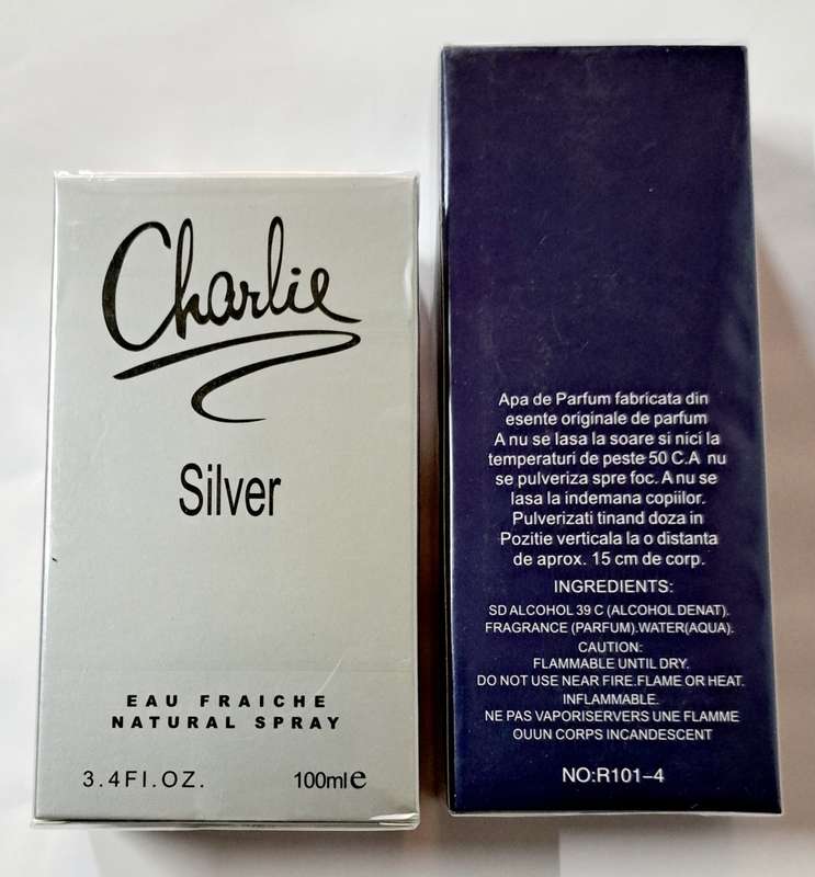 JUST CALL ME TAITANIC &  CHARLIE SILVER NATURAL SPRAY **PARFUM**SEALED **
