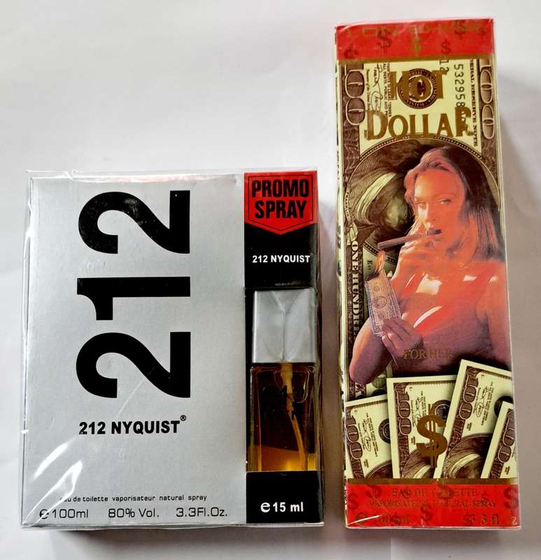 HOT DOLLER WOMEN PERFUME &  212 NYQUIST MEN`S PERFUME. ** SEALED **