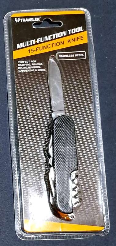 TRAVELER MULTI-FUNCTION TOOL 15-FUNTION KNIFE **NEW**..