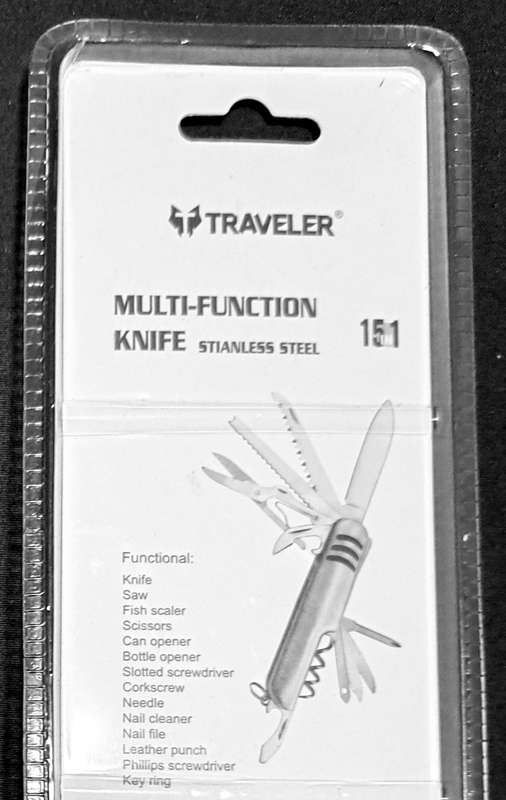 TRAVELER MULTI-FUNCTION TOOL 15-FUNTION KNIFE **NEW**..