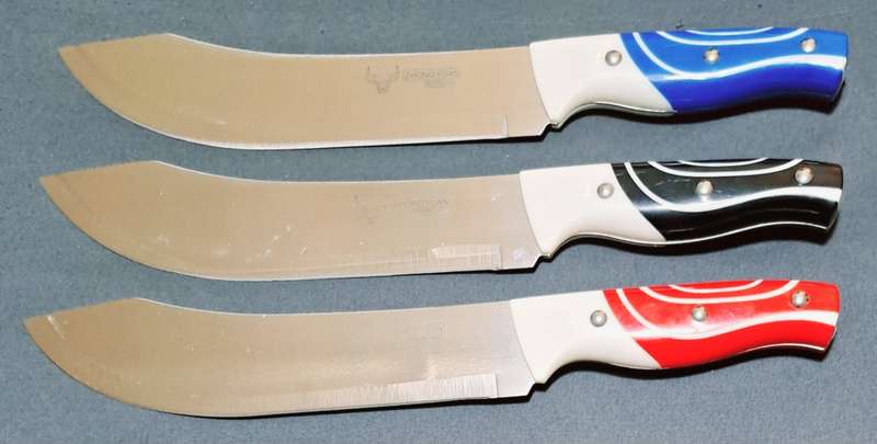 STAINLESS STEEL KITCHEN KNIFE 33CM  SET OF 3 KNIFES.