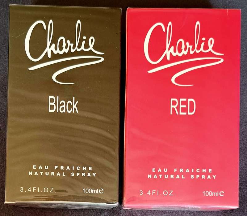 CHARLIE RED AND CHARLIE BLACK NATURAL SPRAY **PERFUME ** 2× 100ML **