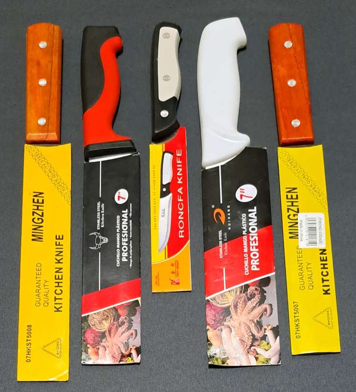 KITCHEN KNIFE  COMBO  5× KNIVES FOR ONE BID.  **NEW**