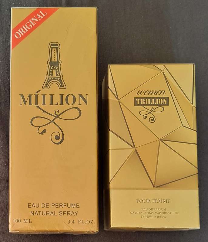 ORIGINAL MIILION & WOMEN TRILLION NATURAL SPRAY *100ML ×2 SEALED* NEW * .