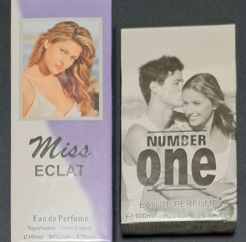 MISS ECLAT & NUMBER ONE NATURAL SPRAY  PERFUME. ** SEALED **2×100ML*