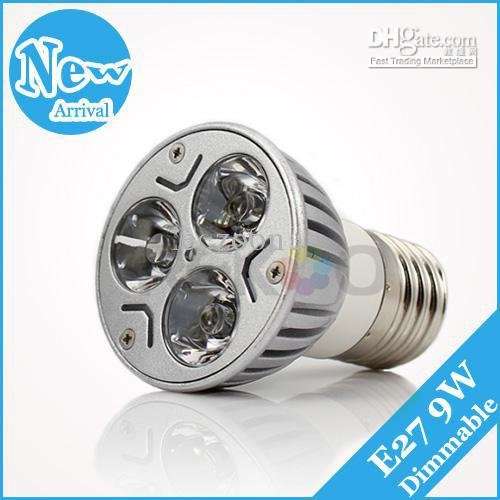 Latest Super-Bright 9W LED Light Bulb E27 Dimmable Spotlight
