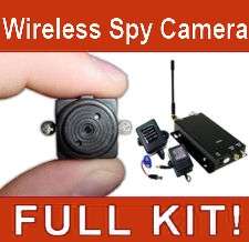 Wireless Micro Pinhole Spy Camera with Receiver (Full Wireless CCTV surveillance Kit)