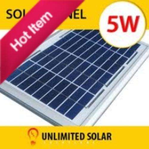 Waterproof Multi-Purpose High Quality Mono-Crystalline 5W Solar Panels - CLEARANCE SALE