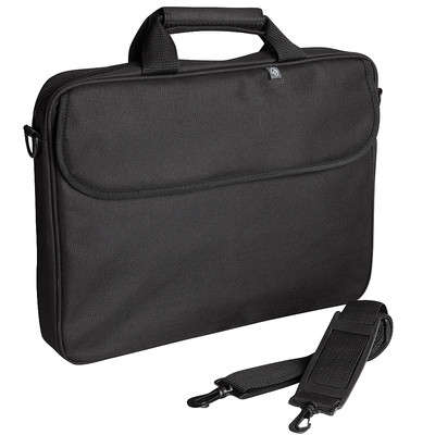 Black 15.6" Professional Leatherette Notebook Carrying Case - CLEARANCE SALE