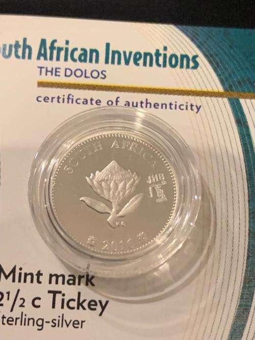 Tickey 2,5c - 2016 South Africa - Proof with JHB Flypress Mintmark