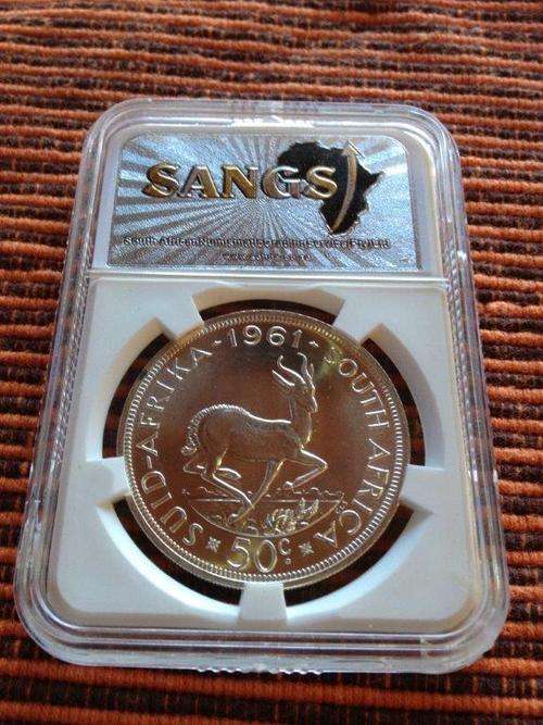 Silver Proof Crown: NGC Graded PF65: 1960 : 5 Shilling Coin : 5/S : Great Silver Investment!
