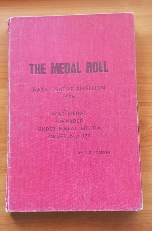 NATAL REBELLION MEDAL 1906 - Full Size Medal