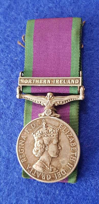 GENERAL SERVICE MEDAL (1964) - NORTHERN IRELAND CLASP - Full Size Medal