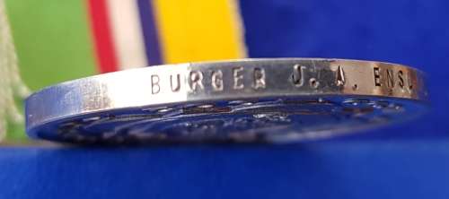 ANGLO BOER WAR - ABO MEDAL - BURGER J.A.ENSLIN - Full Size Medal