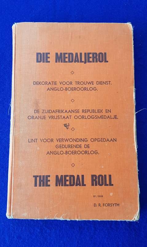 ANGLO BOER WAR - ABO MEDAL - BURGER J.A.ENSLIN - Full Size Medal