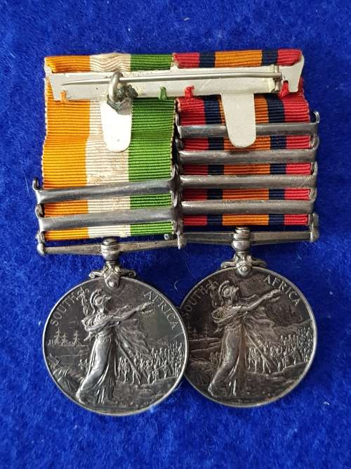ANGLO BOER WAR - QSA 4 CLASPS + KSA 2 CLASPS - ROYAL ENGINEERS