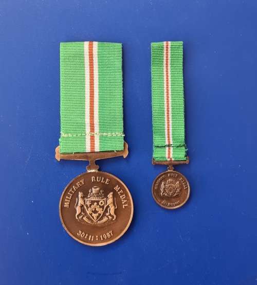 SA HOMELAINDS - TRANSKEI - MILITARY RULE - FULL SIZE  + MINIATURE