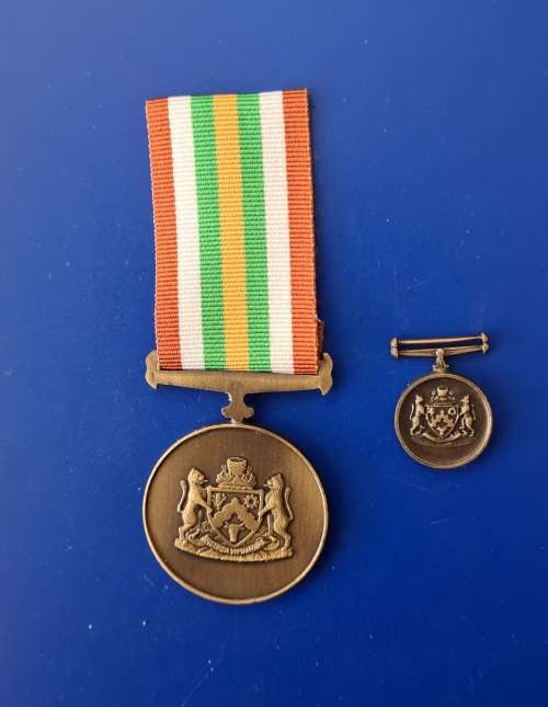 SADF - FORMER FORCES - TRANSKEI FAITHFUL SERVICE - FULL SIZE + MINIATURE
