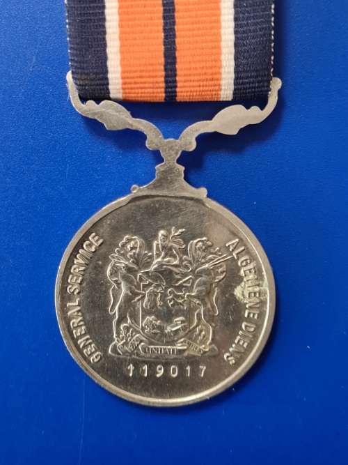 SADF - GENERAL SERVICE MEDAL - FULL SIZE + MINIATURE