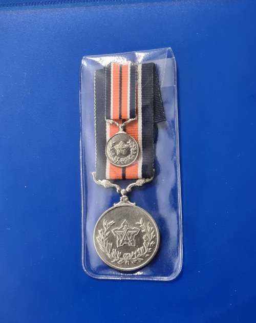 SADF - GENERAL SERVICE MEDAL - FULL SIZE + MINIATURE