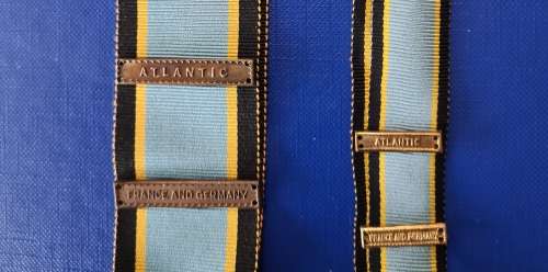 WW2 - AIR CREW EUROPE STAR + ATLANTIC and FRANCE GERMANY CLASPS - FULL SIZE + MINIATURE
