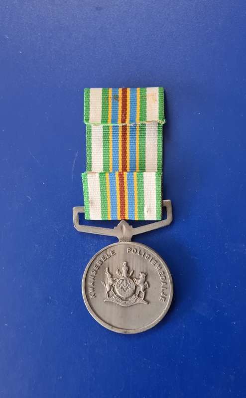 OTHER FORCES - KWANDEBELE POLICE - ESTABLISHMENT MEDAL ( SILVER) - FULL SIZE (SCARCE)