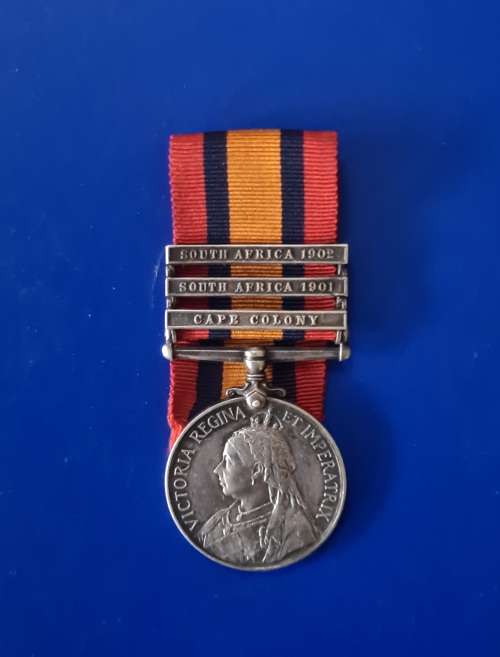 ANGLO BOER WAR - QSA 3 BARS - TPR A.F. CHERRY - NESSBITTS HORSE, ALBANY DMT - FULL SIZE