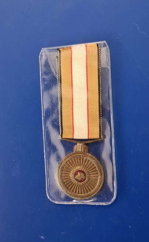 SOUTH AFRICAN RAILWAY POLICE - FATHFUL SERVICE (10 YRS) FIRST TYPE - FULL SIZE